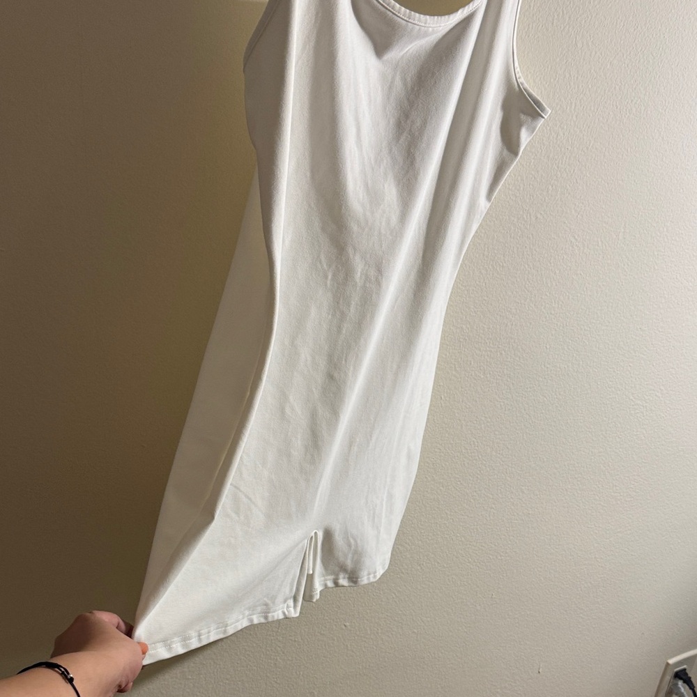 Women's White Backless Bodysuit Tank - Picture 4 of 6